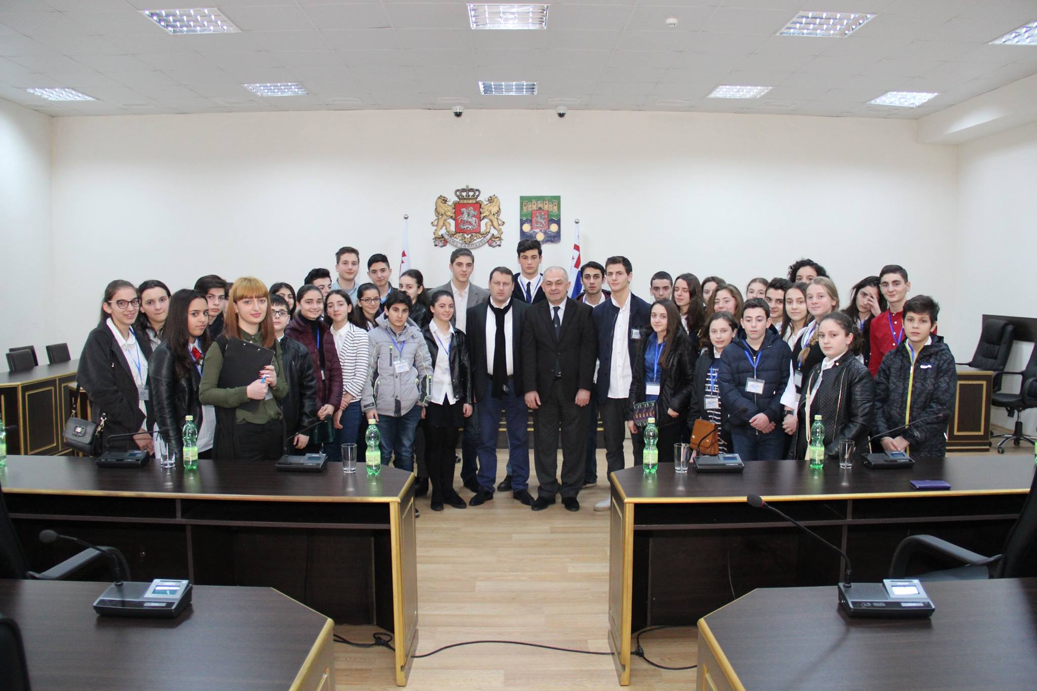  „გაეროს ახალგაზრდული ასამბლეის“ დელეგატები უმაღლეს საბჭოში