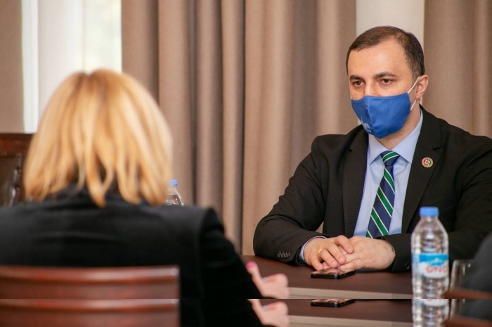 დავით გაბაიძე საქართველოში გაეროს განვითარების პროგრამის (UNDP)-ის მისიის ხელმძღვანელს შეხვდა