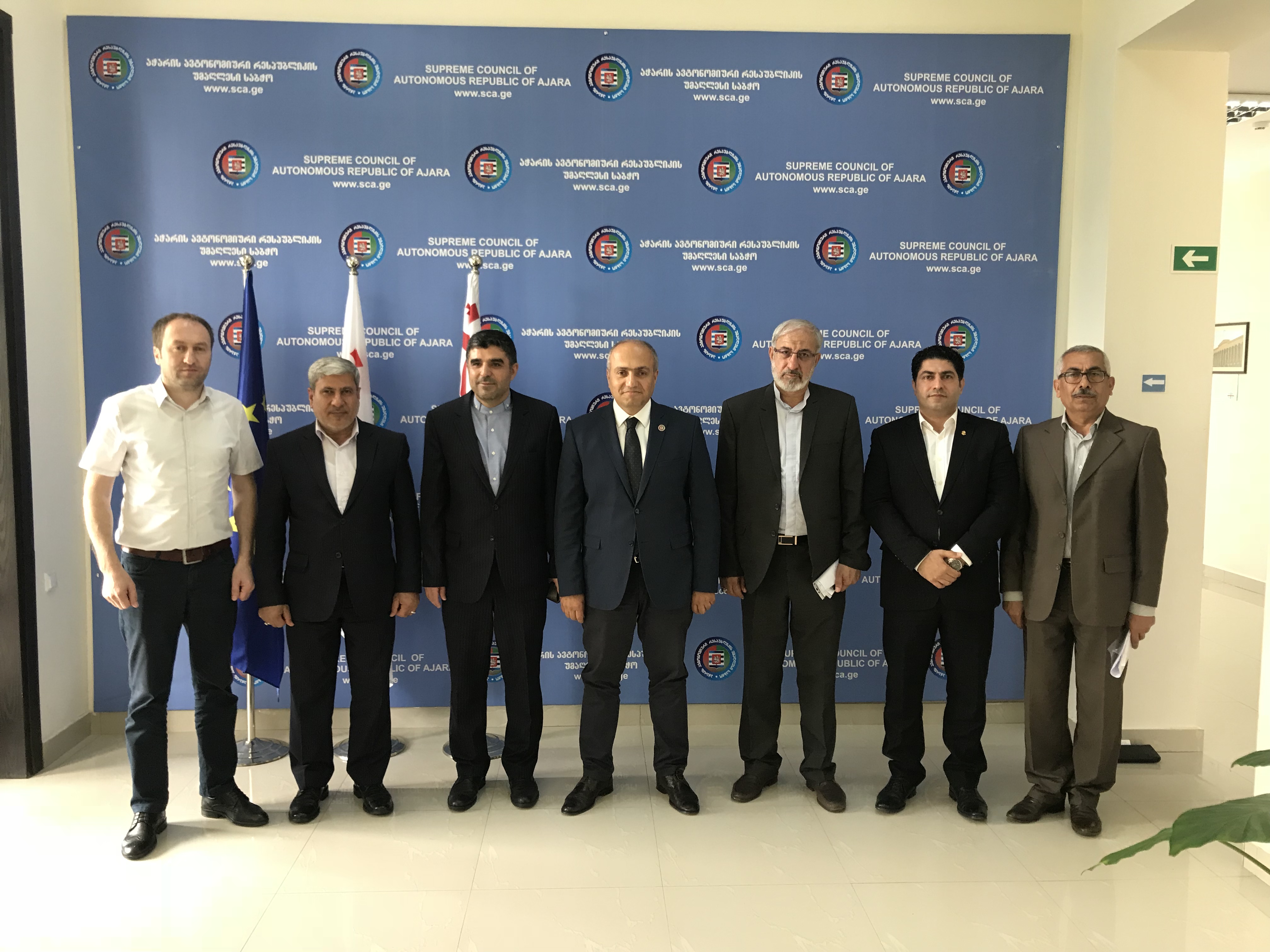 უმაღლეს საბჭოში ირანელ სტუმრებს უმასპინძლეს