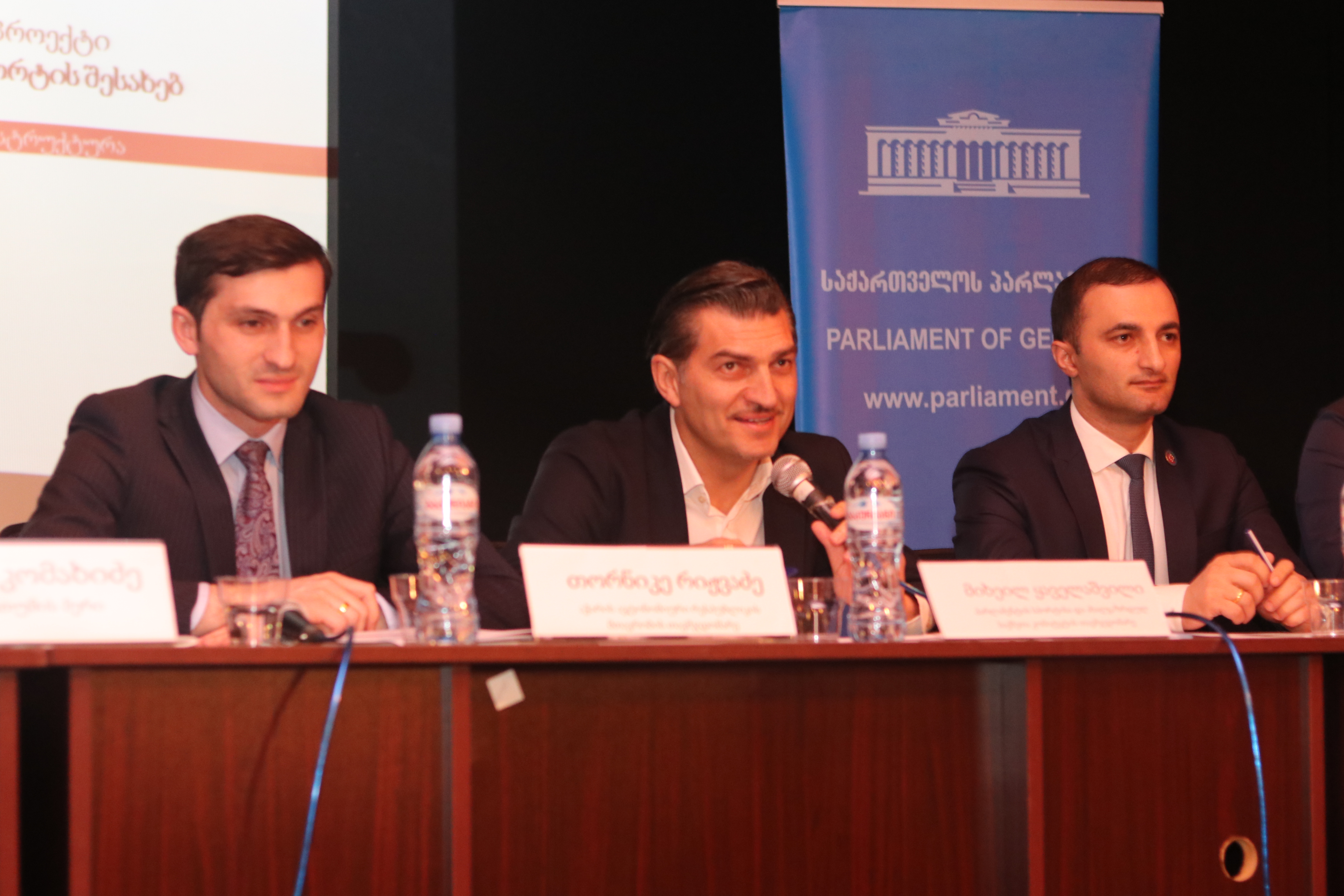 დავით გაბაიძე „სპორტის შესახებ კანონის პროექტის“ საჯარო განხილვას დაესწრო