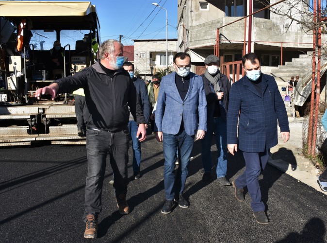 ტიტე აროშიძე ქალაქში მიმდინარე ინფრასტრუქტურულ სამუშაოებს გაეცნო