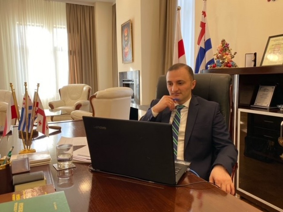 დავით გაბაიძესა და ლუბუშის სავოევოდოს სეიმიკის თავმჯდომარეს, ქალბატონ ვიოლეტა ჰაზერლაკს შორის ვიდეო შეხვედრა გაიმართა 