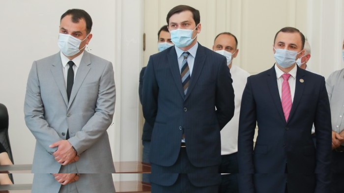 დავით გაბაიძე საკოლექციო მონეტის წარდგენას დაესწრო