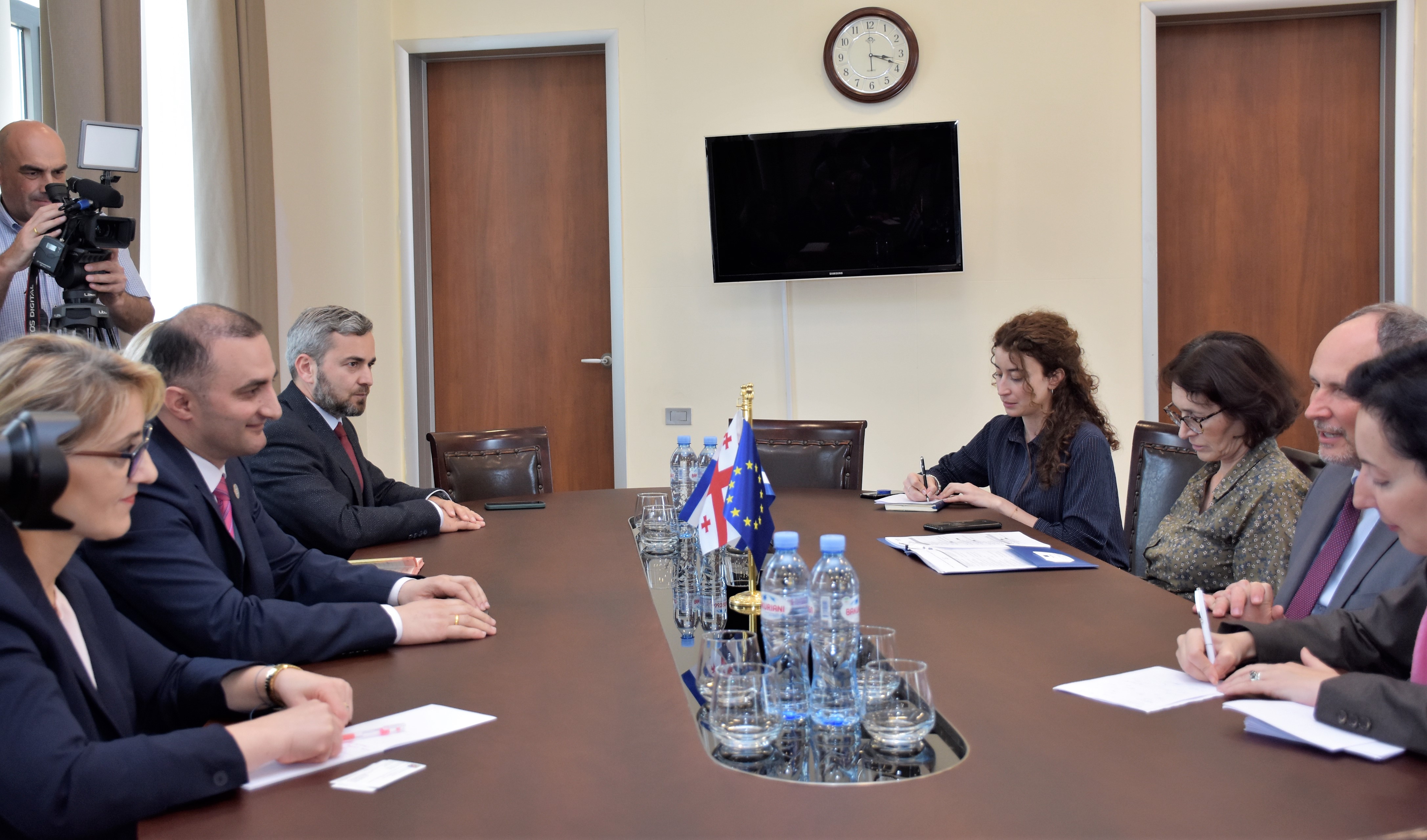  დავით გაბაიძე პაველ ჰერჩინსკის შეხვდა