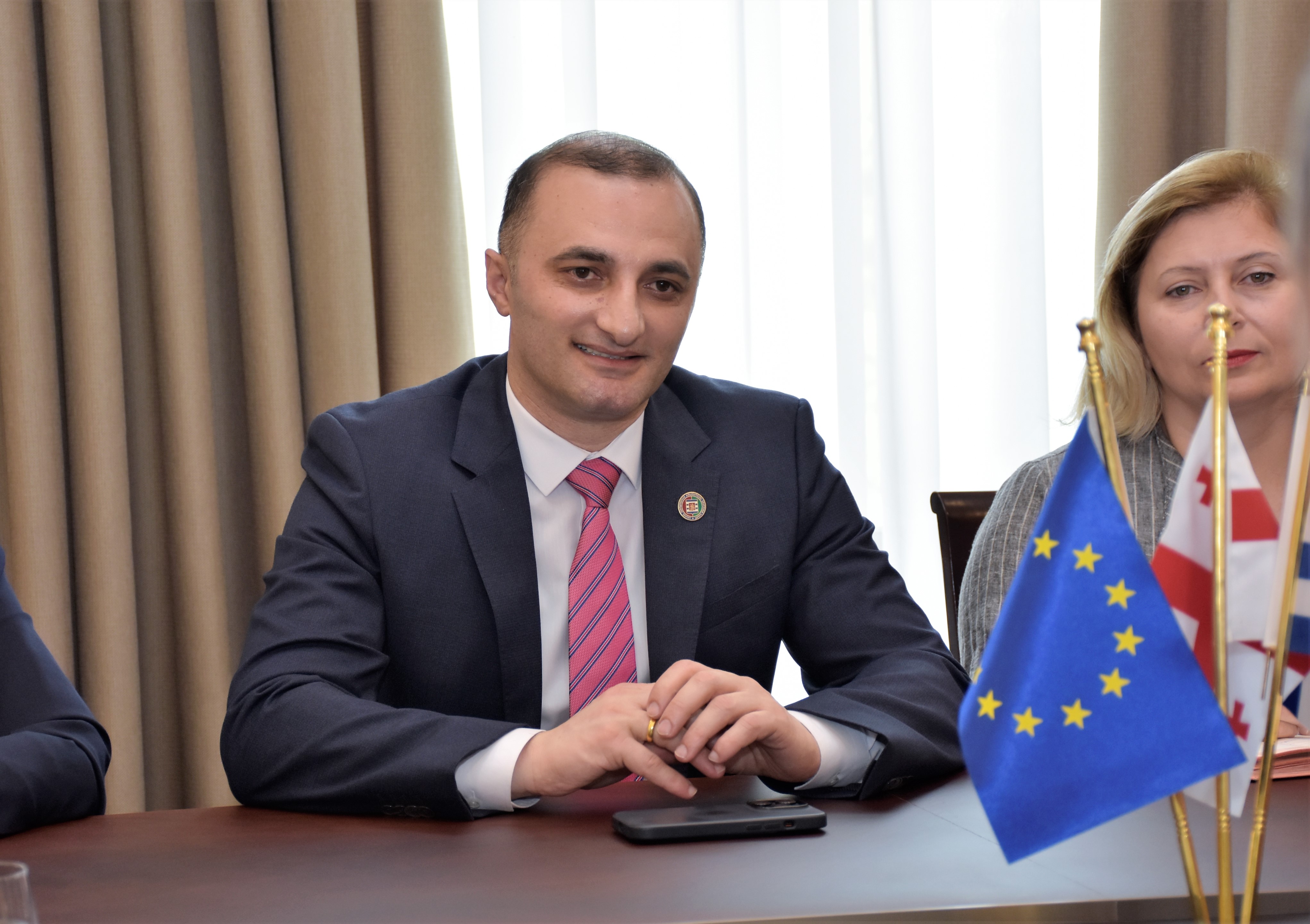  დავით გაბაიძე პაველ ჰერჩინსკის შეხვდა