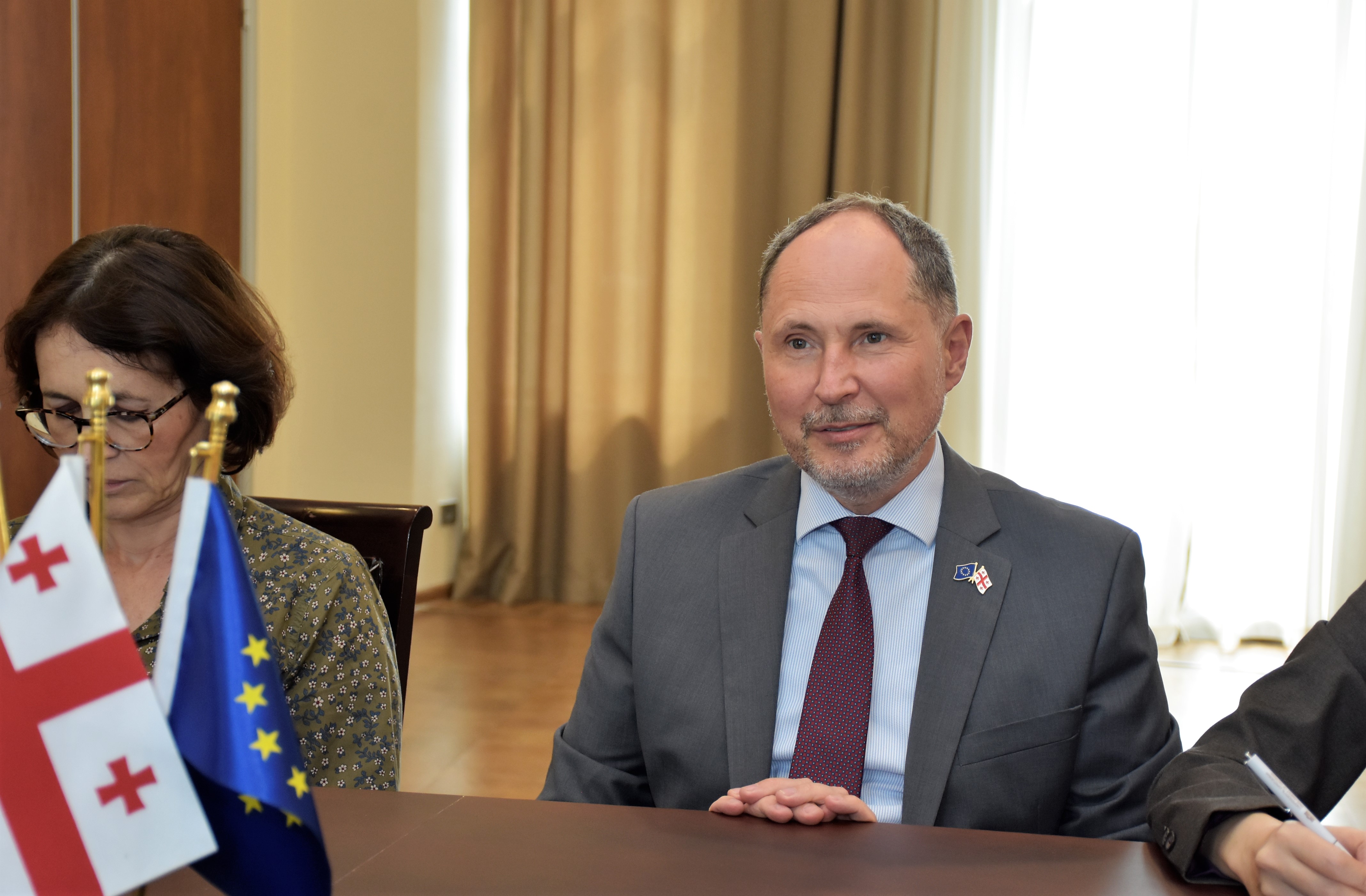  დავით გაბაიძე პაველ ჰერჩინსკის შეხვდა