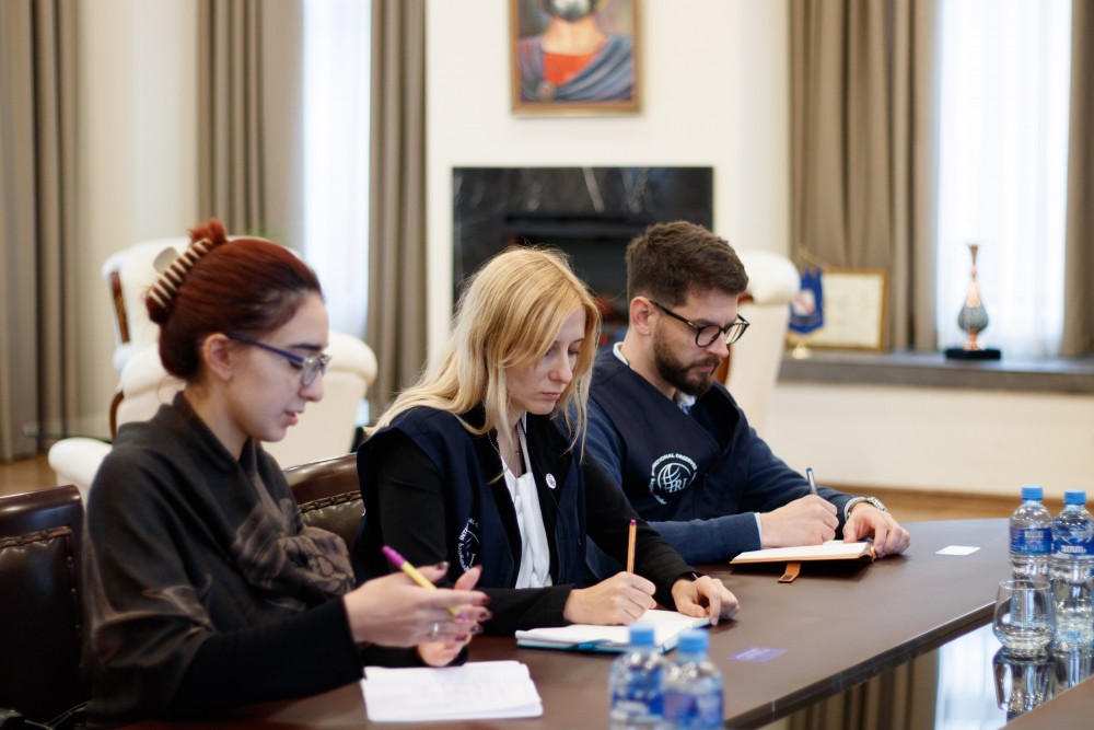 დავით გაბაიძე საერთაშორისო რესპუბლიკური ინსტიტუტის სადამკვირვებლო მისიის წარმომადგენლებს შეხვდა