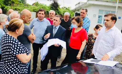 ცოტნე ანანიძე და ფატი ხალვაში ჩაქვში ინფრასტრუქტურულ სამუშაოებს გაეცნენ
