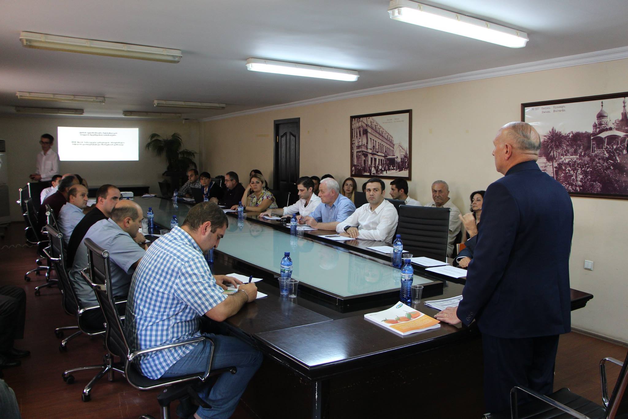ვახტანგ წულაძე პროგრამული ნაწილის პრეზენტაციაზე