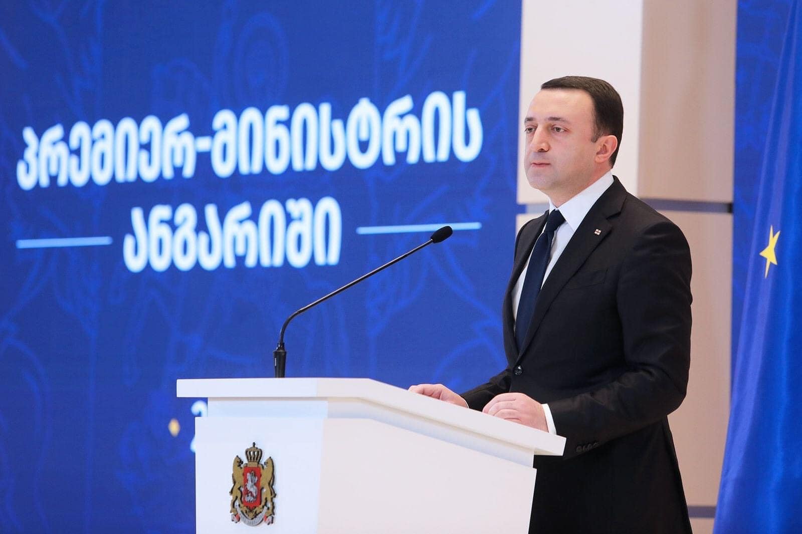 დავით გაბაიძე საქართველოს პრემიერ-მინისტრის  ანგარიშს დაესწრო