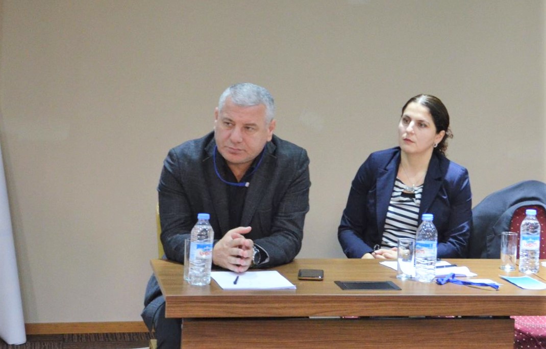 მარინე გვიანიძე და ფრიდონ ფუტკარაძე მცენარეთა დაცვის აქტუალურ პრობლემებზე გამართულ სამუშაო შეხვედრაზე