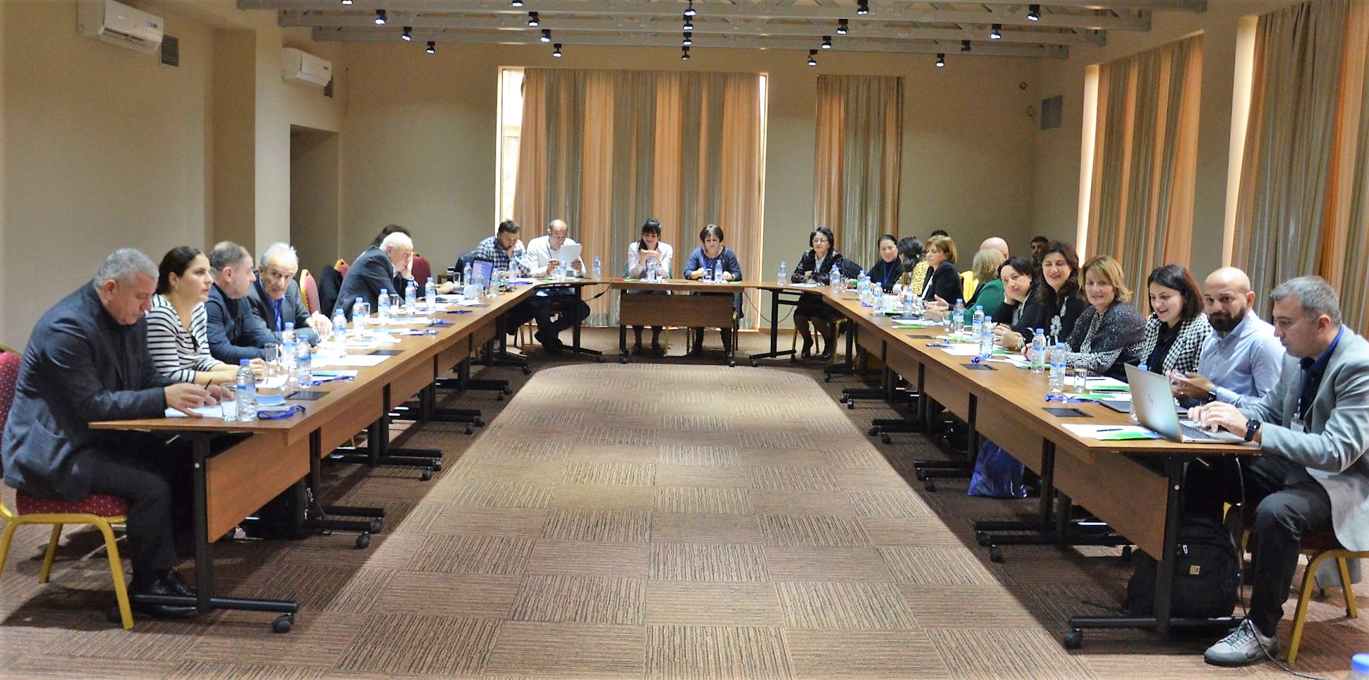 მარინე გვიანიძე და ფრიდონ ფუტკარაძე მცენარეთა დაცვის აქტუალურ პრობლემებზე გამართულ სამუშაო შეხვედრაზე