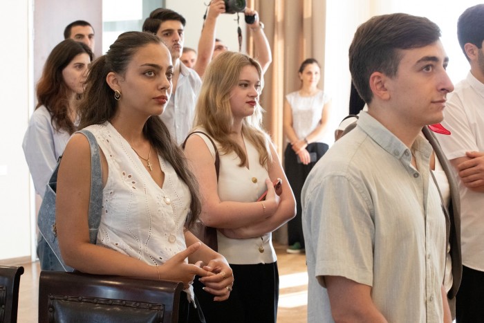 დავით გაბაიძემ ბათუმის შოთა რუსთაველის სახელმწიფო უნივერსიტეტის სტუდენტებს უმასპინძლა