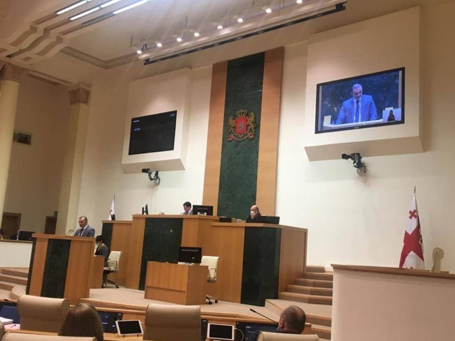 77 მომხრე, 0 წინააღმდეგი-დავით გაბაიძის კანონპროექტი პარლამენტში