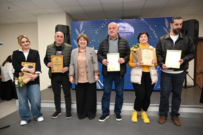 რამაზ ჯინჭარაძე წარმატებული სპორტსმენების, მწვრთნელების, სპორტის სფეროში მოღვაწეთა დაჯილდოების ცერემონიას დაესწრო