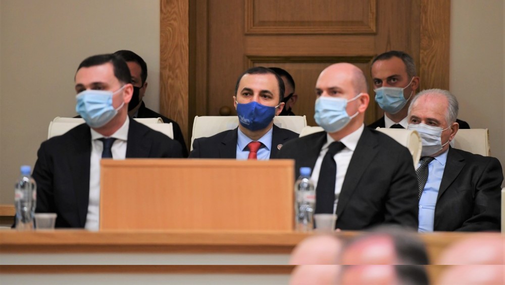 დავით გაბაიძე საქართველოს პარლამენტის თავმჯდომარის ყოველწლიურ ანგარიშს დაესწრო