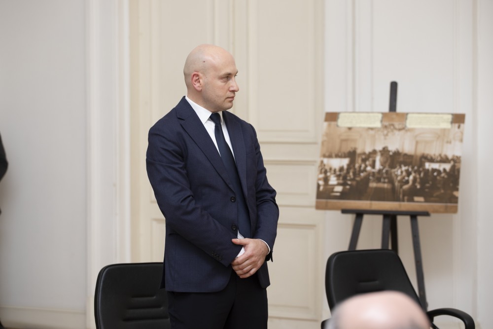 დავით გაბაიძე, საქართველოს საკონსტიტუციო სასამართლოში, ფიცის დადების ცერემონიას დაესწრო