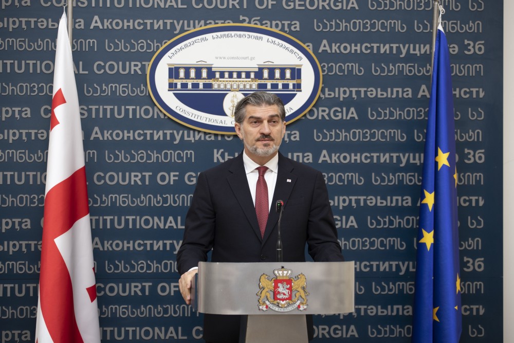 დავით გაბაიძე, საქართველოს საკონსტიტუციო სასამართლოში, ფიცის დადების ცერემონიას დაესწრო