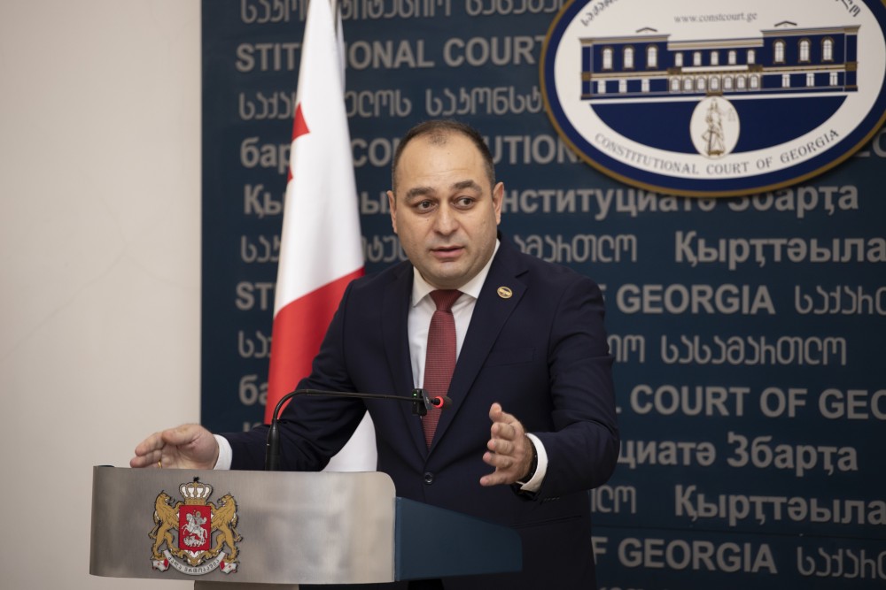 დავით გაბაიძე, საქართველოს საკონსტიტუციო სასამართლოში, ფიცის დადების ცერემონიას დაესწრო