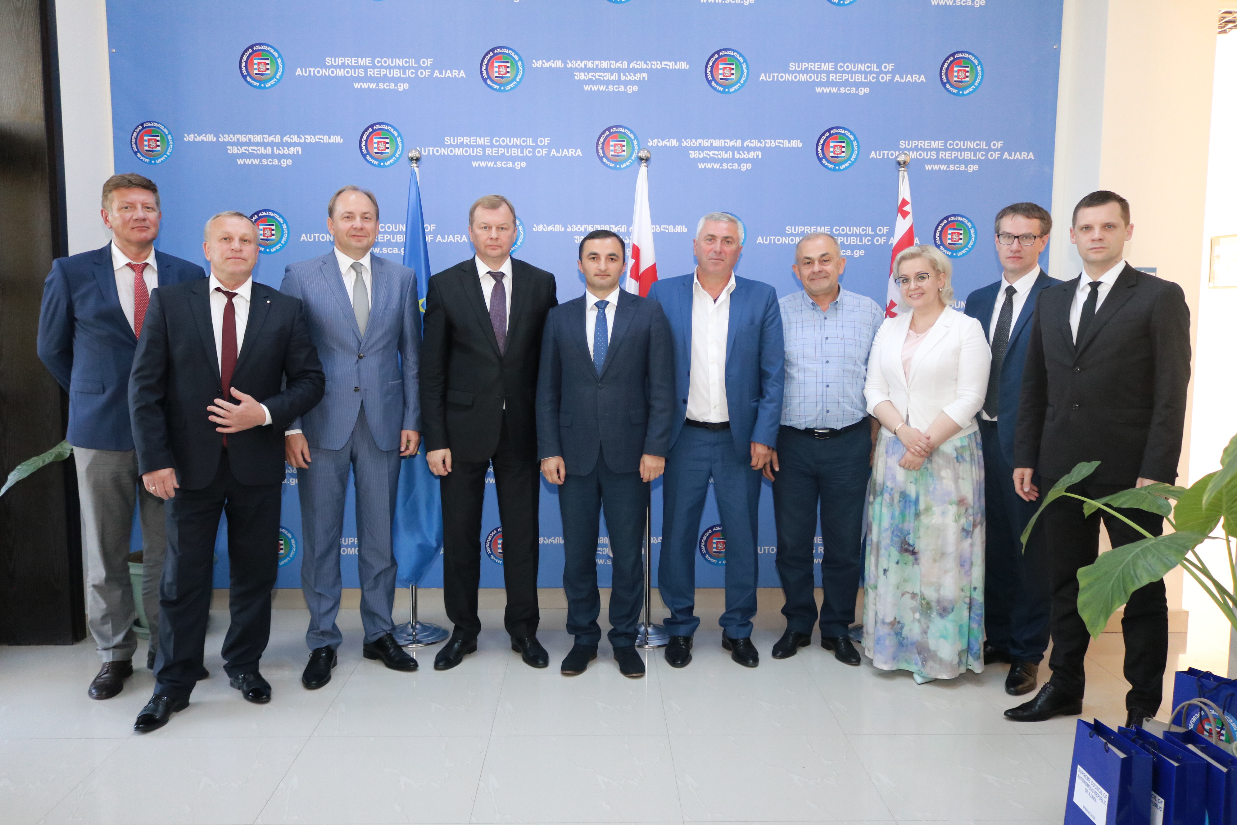 დავით გაბაიძემ მოგილიოვის დელეგაცია მიიღო