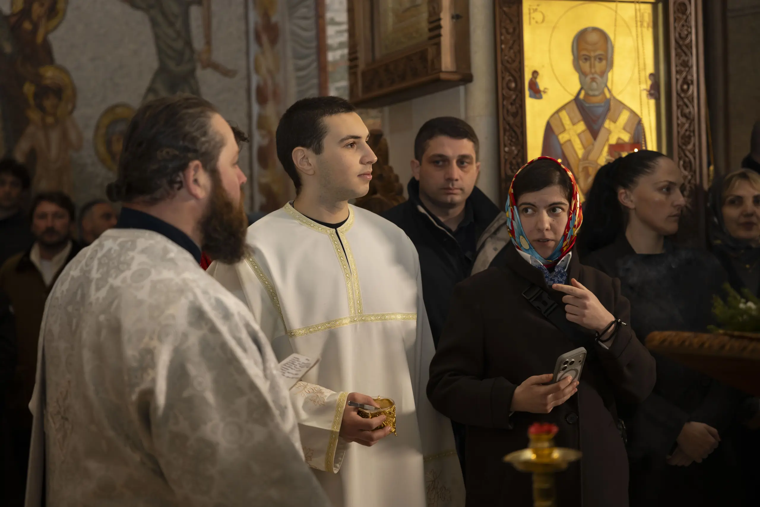 აჭარის უმაღლესი საბჭოსა და მთავრობის თავმჯდომარეები - ცოტნე ანანიძე და სულხან თამაზაშვილი სააღდგომო ლიტურგიას დაესწრნენ