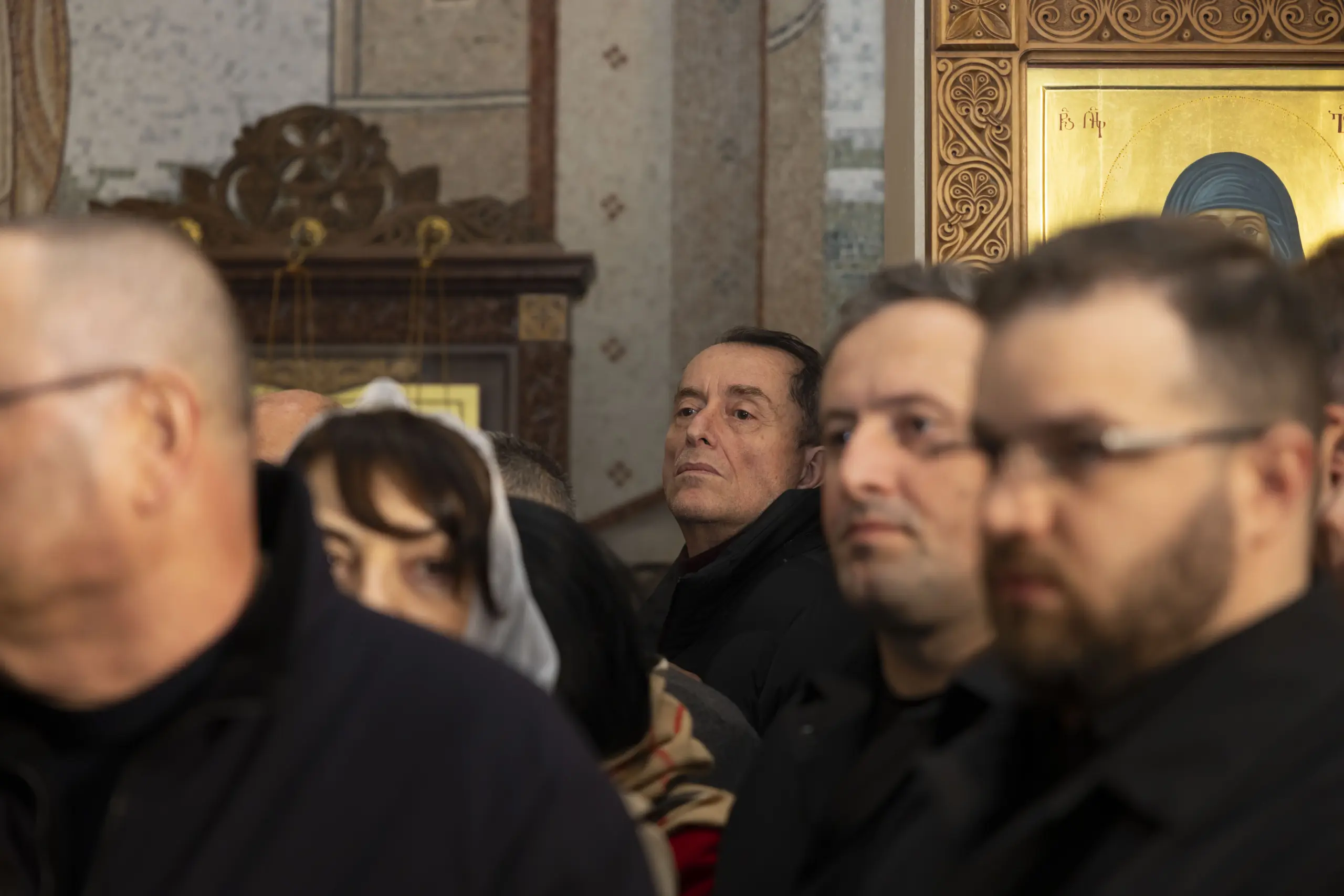 აჭარის უმაღლესი საბჭოსა და მთავრობის თავმჯდომარეები - ცოტნე ანანიძე და სულხან თამაზაშვილი სააღდგომო ლიტურგიას დაესწრნენ