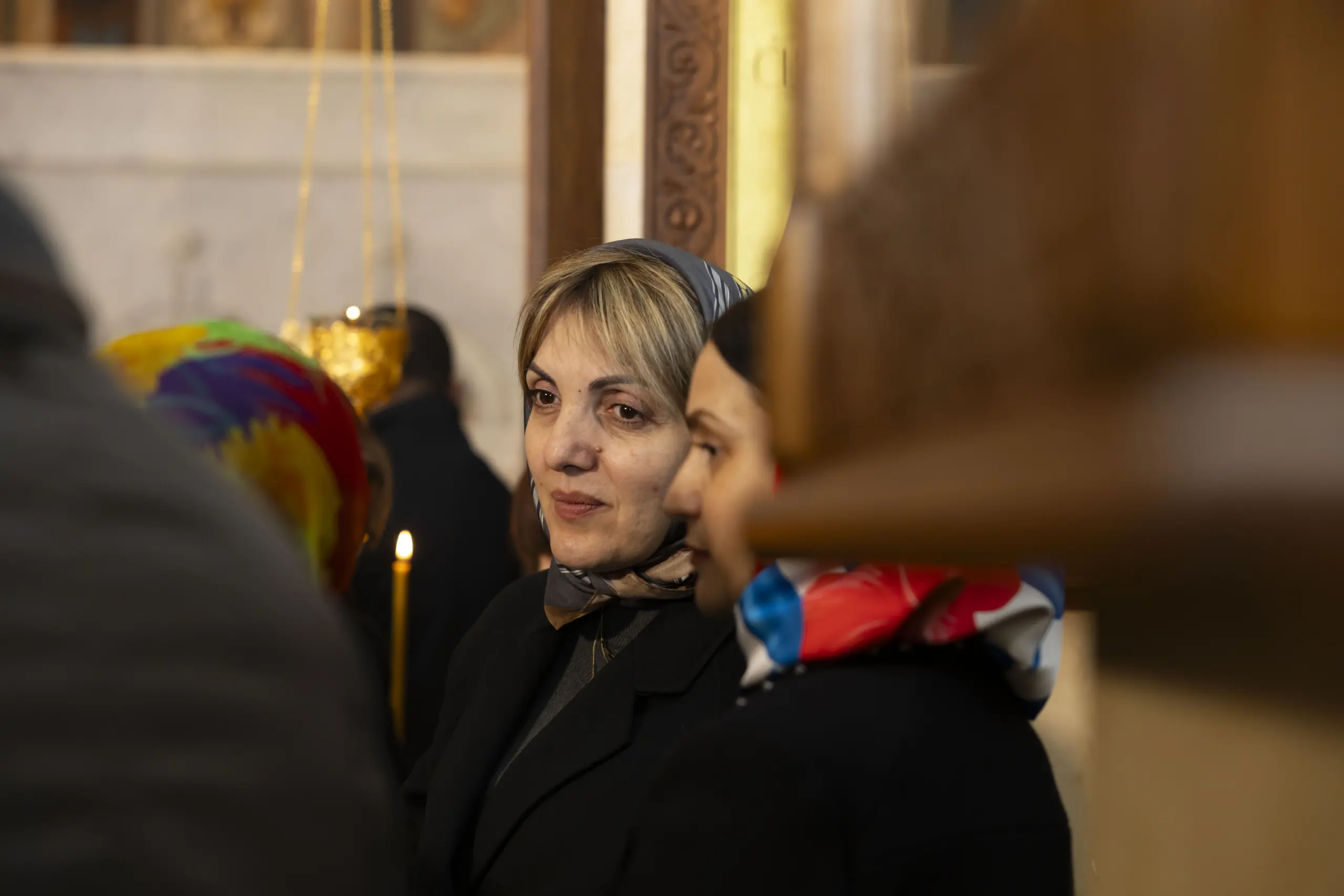 აჭარის უმაღლესი საბჭოსა და მთავრობის თავმჯდომარეები - ცოტნე ანანიძე და სულხან თამაზაშვილი სააღდგომო ლიტურგიას დაესწრნენ