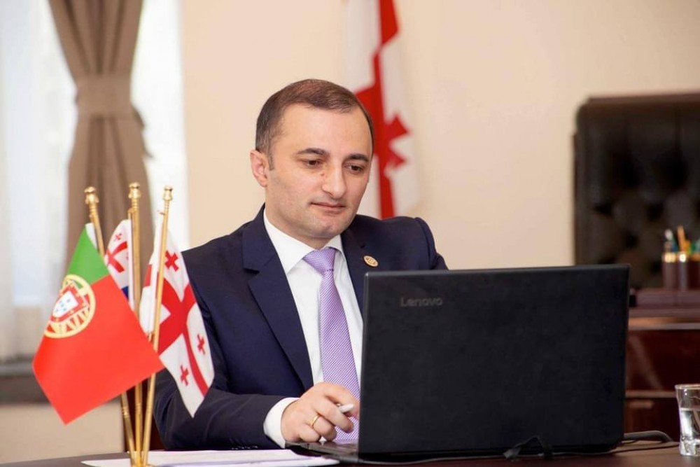 ონლაინ შეხვედრა მადეირას ავტონომიური რეგიონის საკანონმდებლო ასამბლეის პრეზიდენტთან