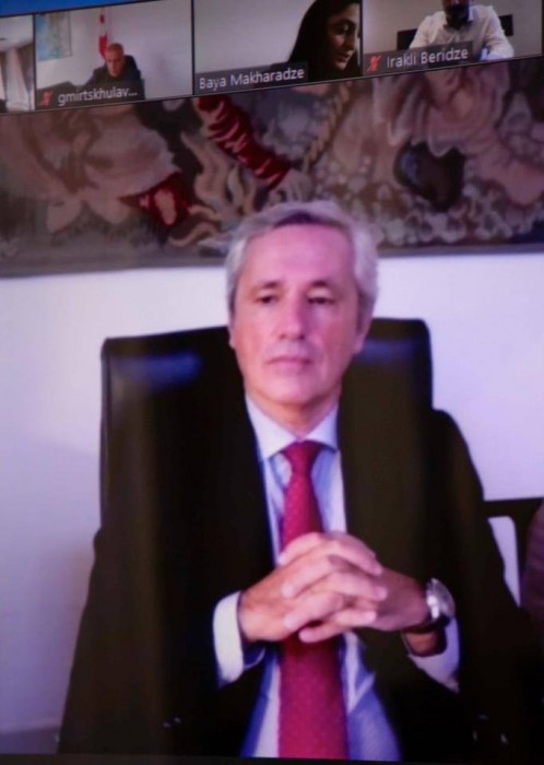 ონლაინ შეხვედრა მადეირას ავტონომიური რეგიონის საკანონმდებლო ასამბლეის პრეზიდენტთან