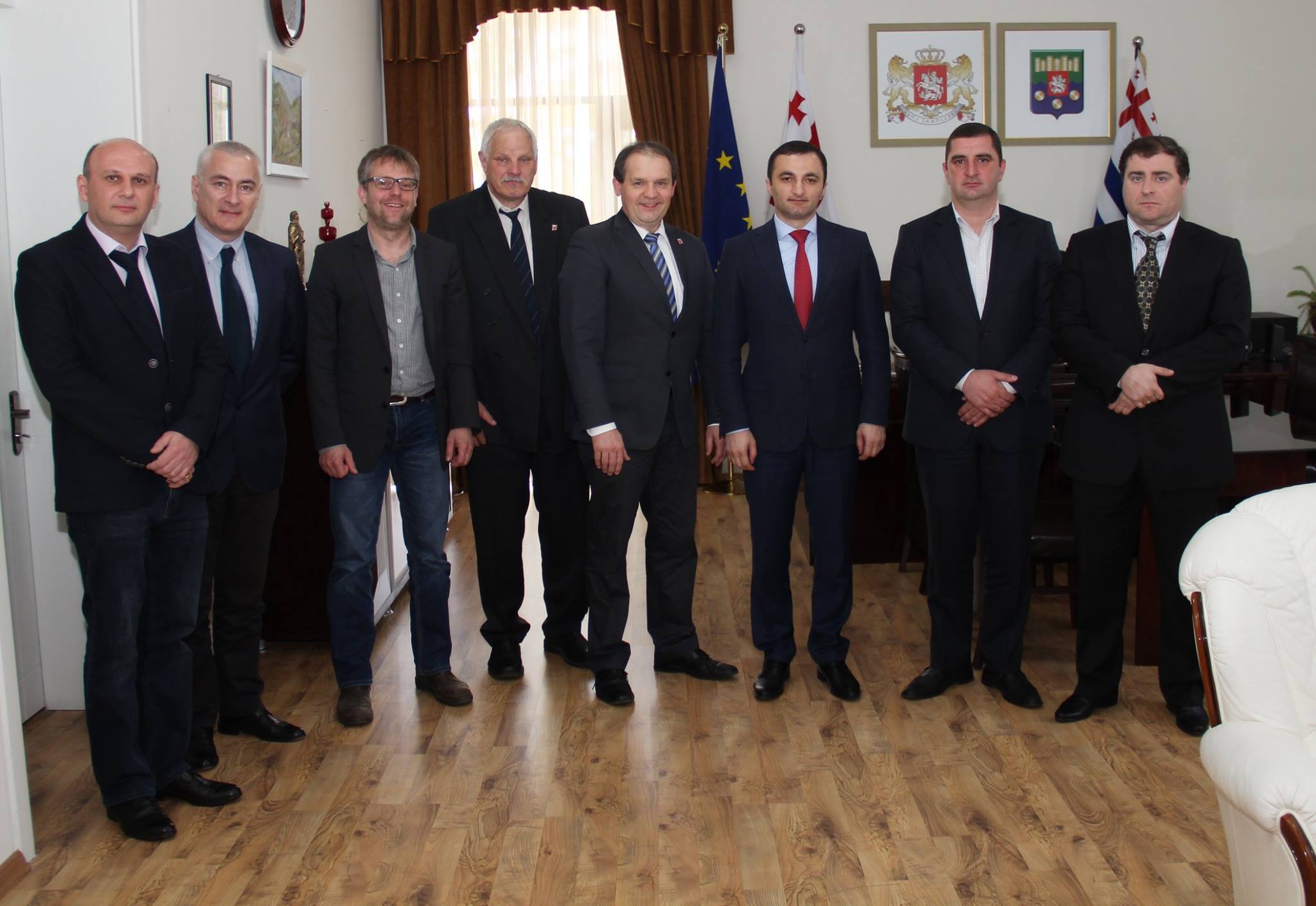 დავით გაბაიძემ გერმანელ სტუმრებს უმასპინძლა