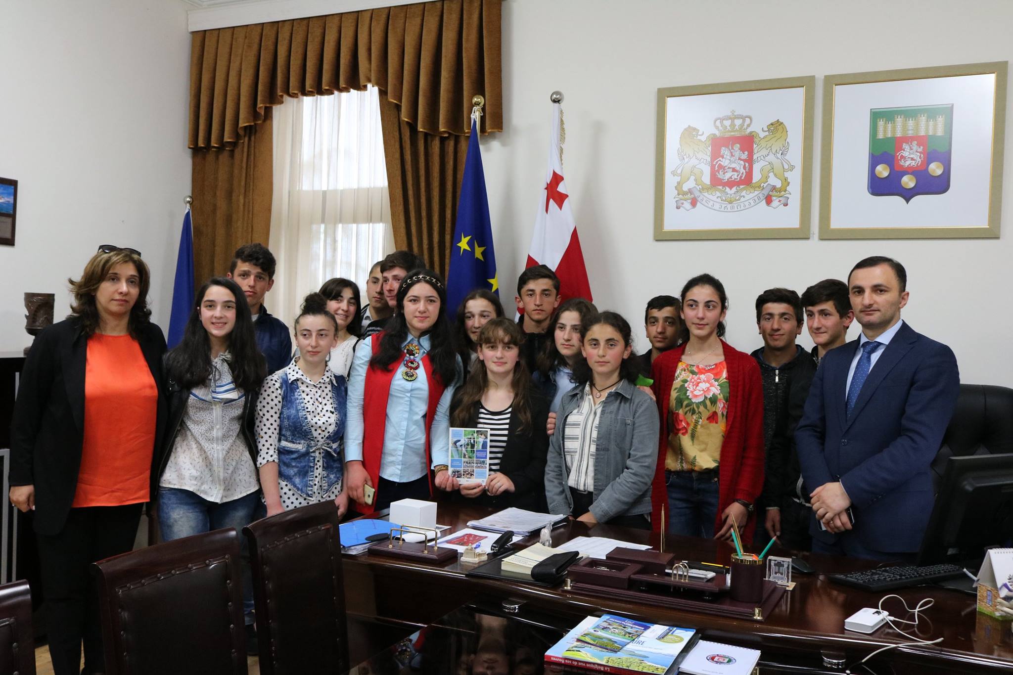 შეხვედრა ხულოს მუნიციპალიტეტისა და ქ. ბათუმის #23 საჯარო სკოლის მოსწავლეებთან