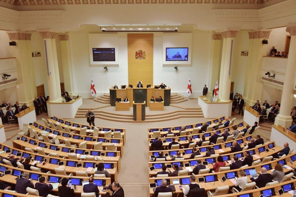 საქართველოს პარლამენტში პრეზიდენტს მოუსმინეს