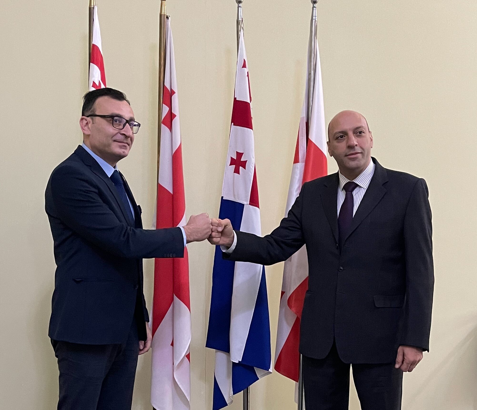 ტიტე აროშიძე და რესან კონცელიძე გაეროს ბავშვთა ფონდის წარმომადგენელს ღასან ხალილხ შეხვდნენ