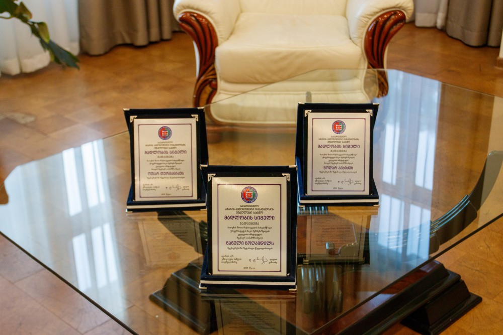 დავით გაბაიძემ მეცნიერ-თანამშრომლები დააჯილდოვა