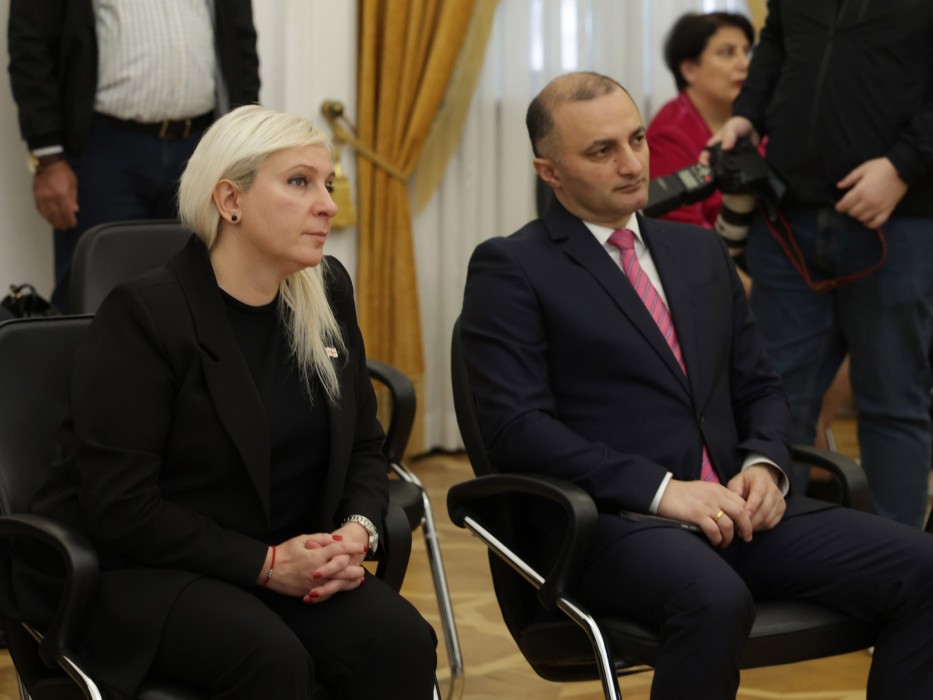 დავით გაბაიძე, საქართველოს საკონსტიტუციო სასამართლოში, ფიცის დადების ცერემონიას დაესწრო