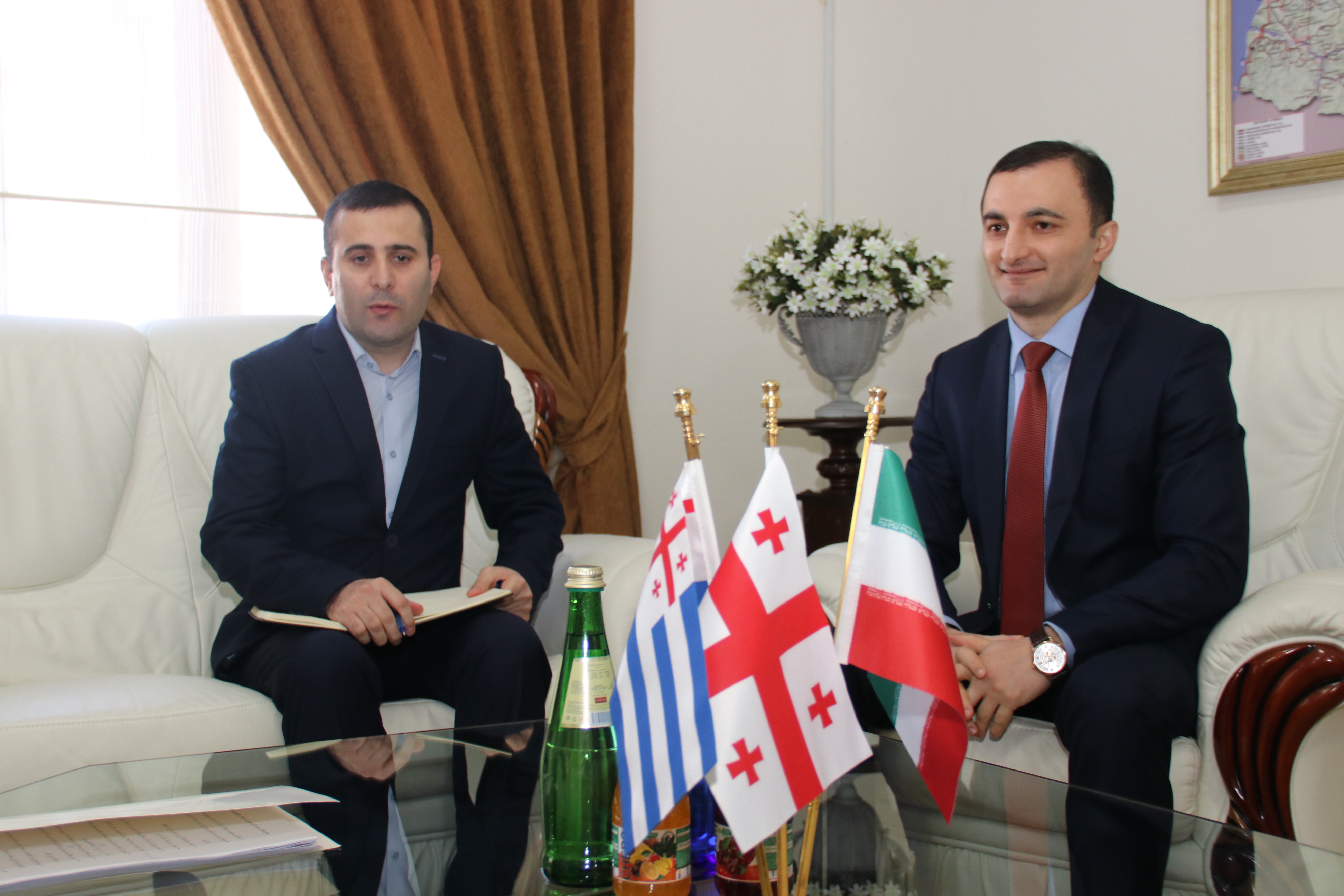 დავით გაბაიძემ ირანის ელჩს უმასპინძლა