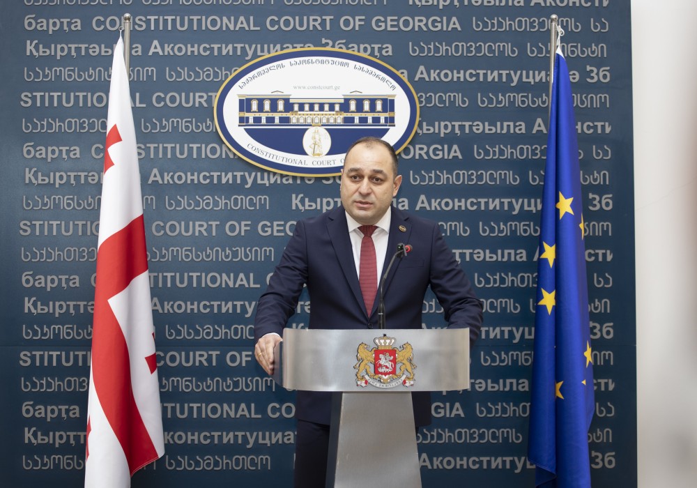დავით გაბაიძე, საქართველოს საკონსტიტუციო სასამართლოში, ფიცის დადების ცერემონიას დაესწრო