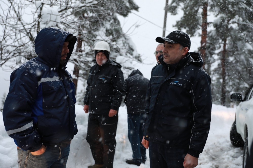 ვახტანგ ბერიძე, ხულოში, დიდთოვლობით გამოწვეული პრობლემების სალიკვიდაციო სამუშაოებს გაეცნო
